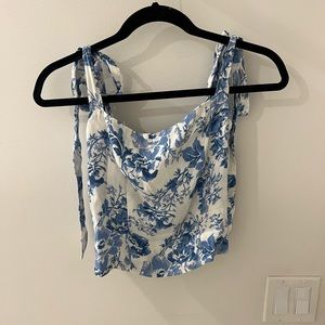Reformation Ellora Tie Strap Tank Top